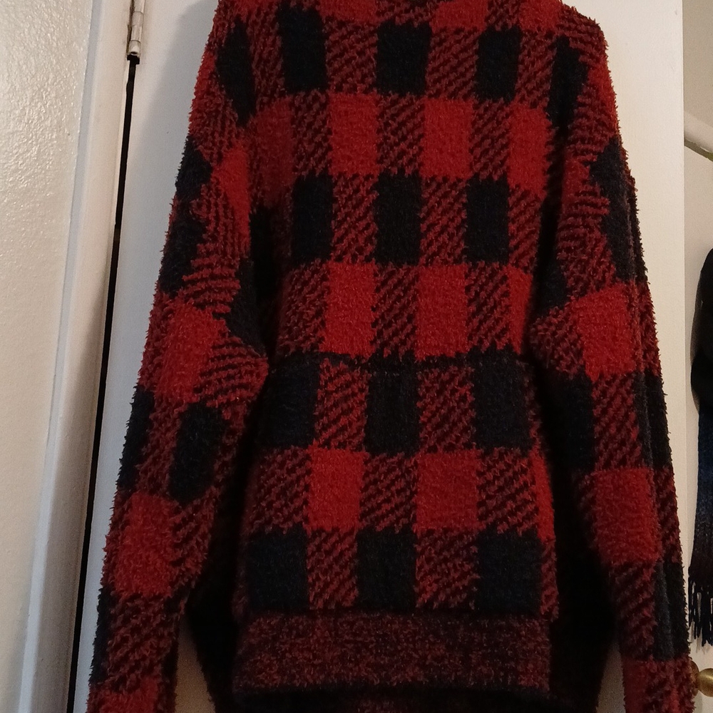 SKIMS PLAID SWEATER COZY🖤🤎
